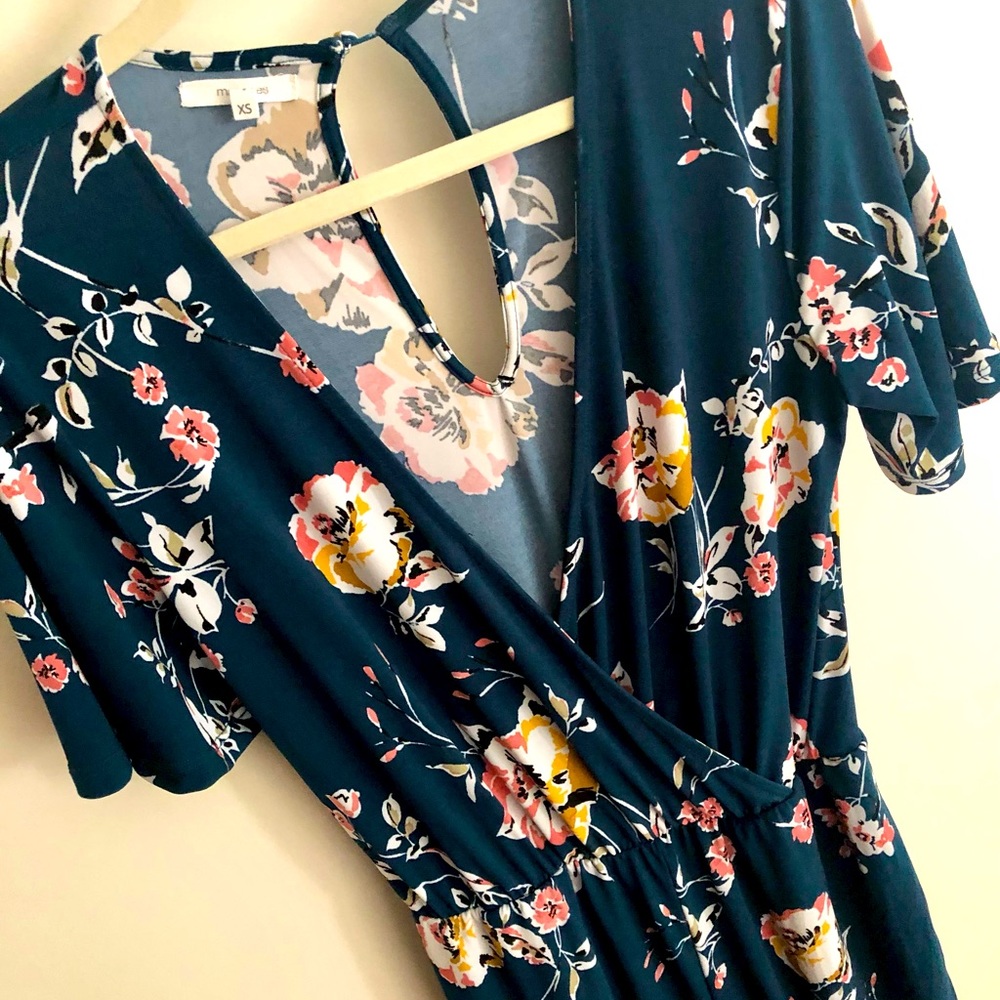 Maurices plunging V neck jumpsuit romper, size XS